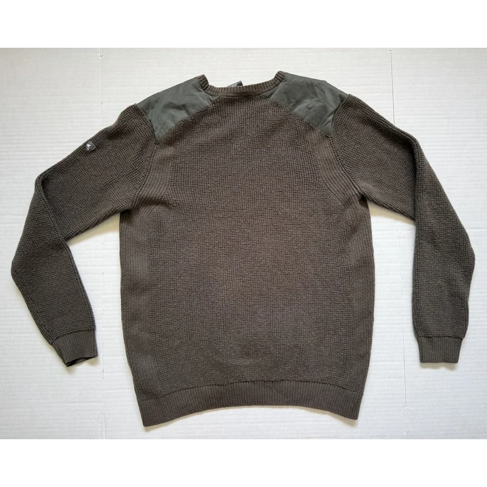 Kuhl Evader Sweater Mens Size M Brown Merino Wool Crewneck Outdoor Pullover
